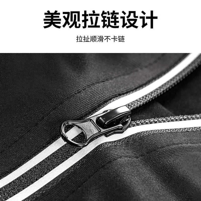 Body-friendly demi-season autumn quick dry travel jacket for gym for training, sports suit, for running 4