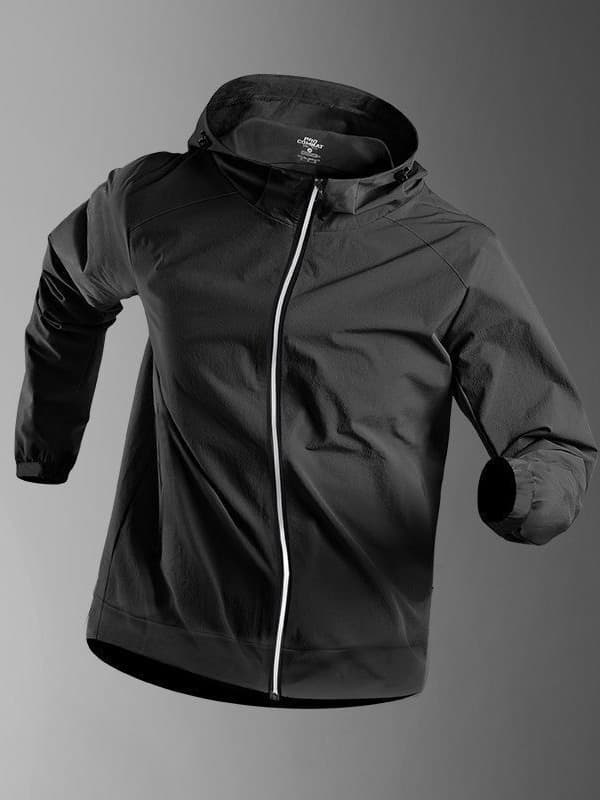 Warm men's sports jacket, demi-season travel thermal underwear, quick dry trench coat, jersey for training, for running 5
