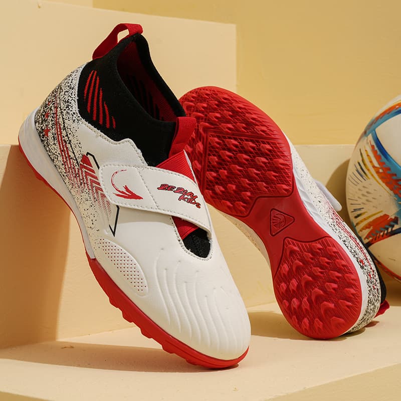 Kids Non-Slip Shoelaces with Spikes for Training Boots 3