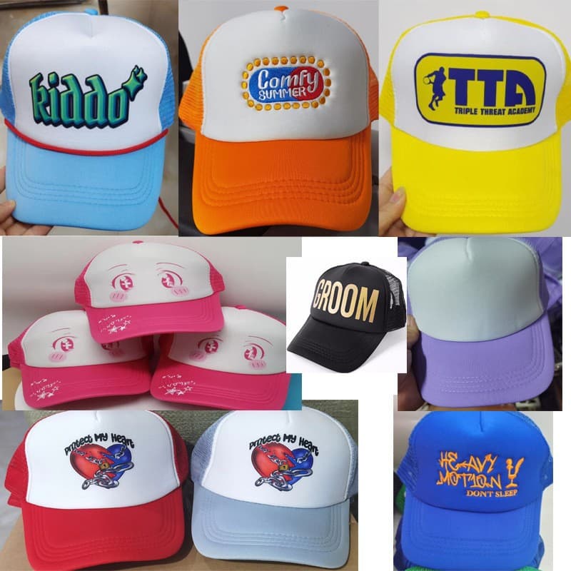 (Wholesale), sponge hair mesh, truck, sun protection cream-stick, baseball cap, with your logo imprint 2