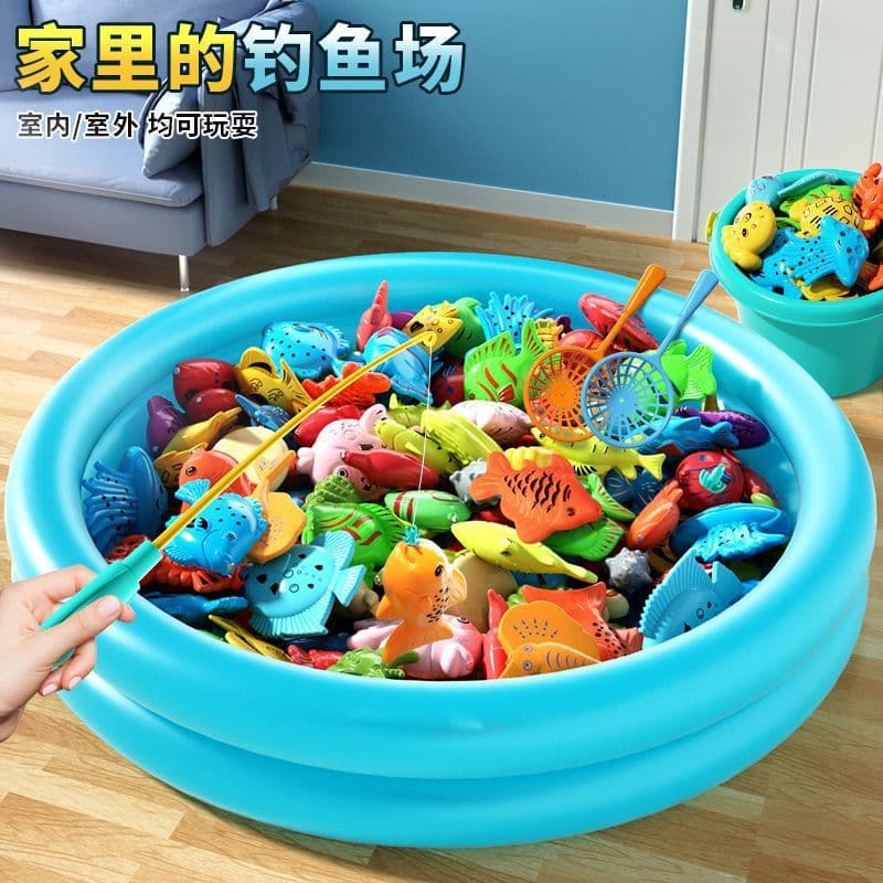 Magnetic children's glowing fishes for fishing for boys, Birthday gift 2