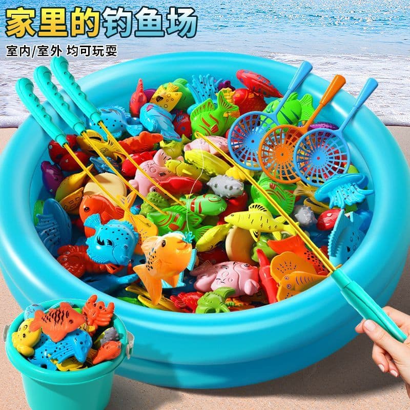 Magnetic children's glowing fishes for fishing for boys, Birthday gift