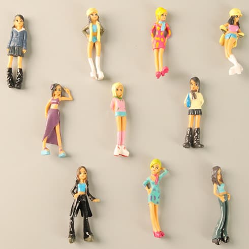 10 beauty hand-made doll models, simulated miniature doll models, scene-building decorative character ornaments 3