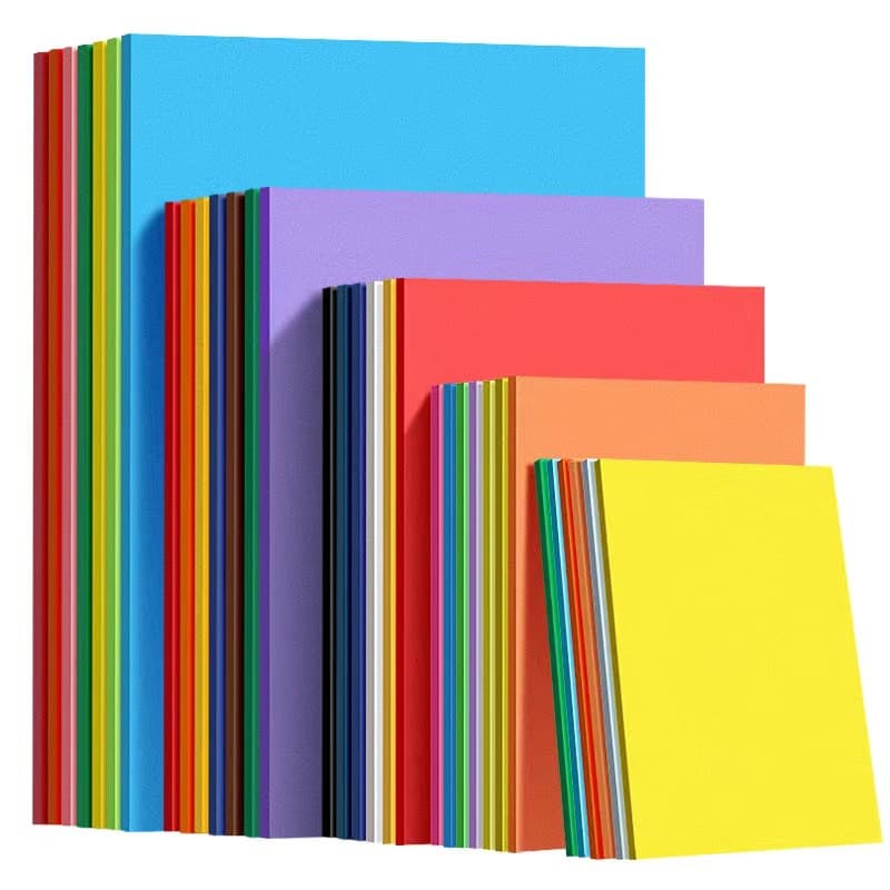 Colour map, cardboard for early age for students, DIY, 200G, 20 colors 5