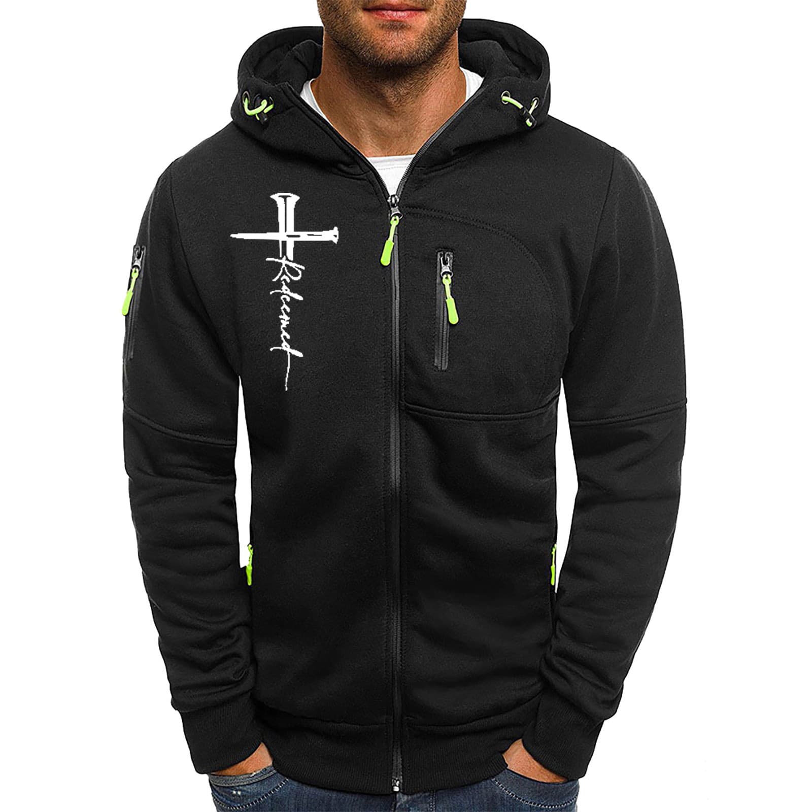 (Cross-border trading), sports casual sweatshirt for gym, cardigan, hoody, jacquard pattern 3