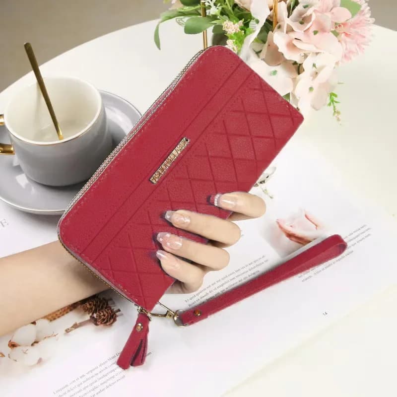 (Wholesale), long wallet with zipper, Korean style 4