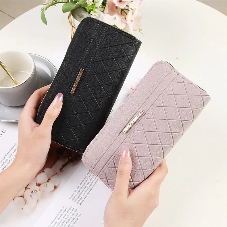(Wholesale), long wallet with zipper, Korean style