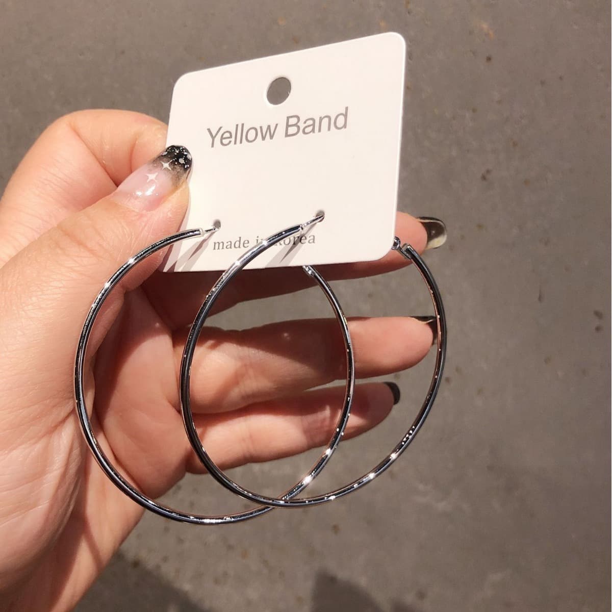 Brand metal earrings, silver 925 sample 2