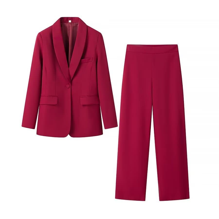 Classic fashionable dress, suit, trousers, European style, city style 4