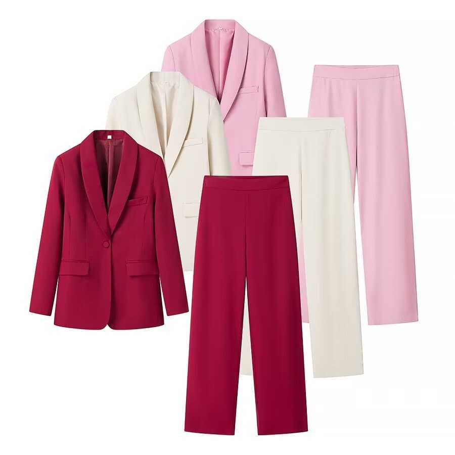 Classic fashionable dress, suit, trousers, European style, city style 5