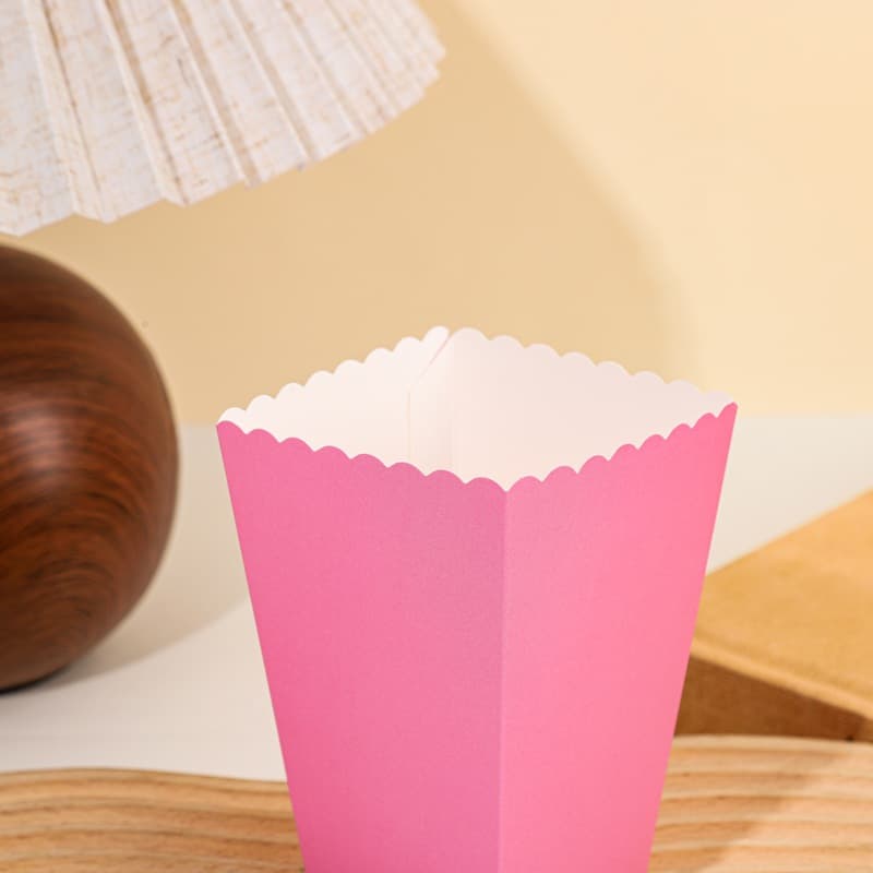 Cross-border hot-selling solid color disposable popcorn box chicken corn box candy box creative packaging box 2