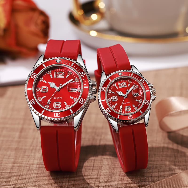 (Cross-border trading), fashionable quartz silicone waterproof watch, for beloved 2