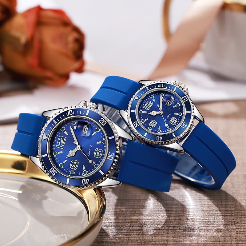 (Cross-border trading), fashionable quartz silicone waterproof watch, for beloved 3