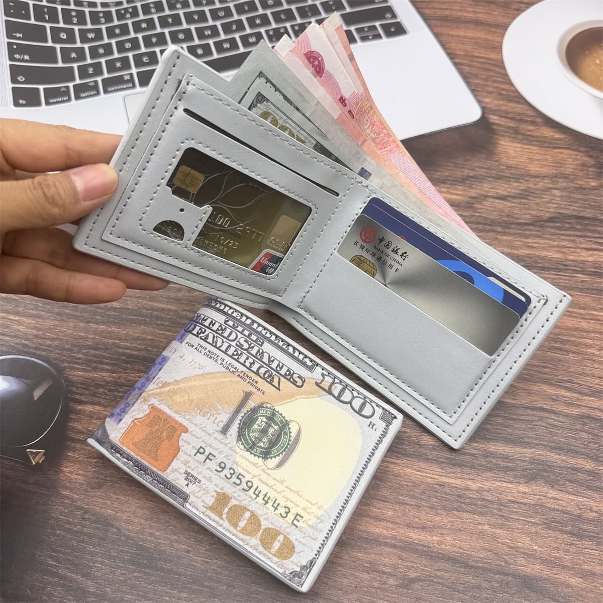 (Cross-border trading), capacious retro wallet, Amazon, (Physicals) 3