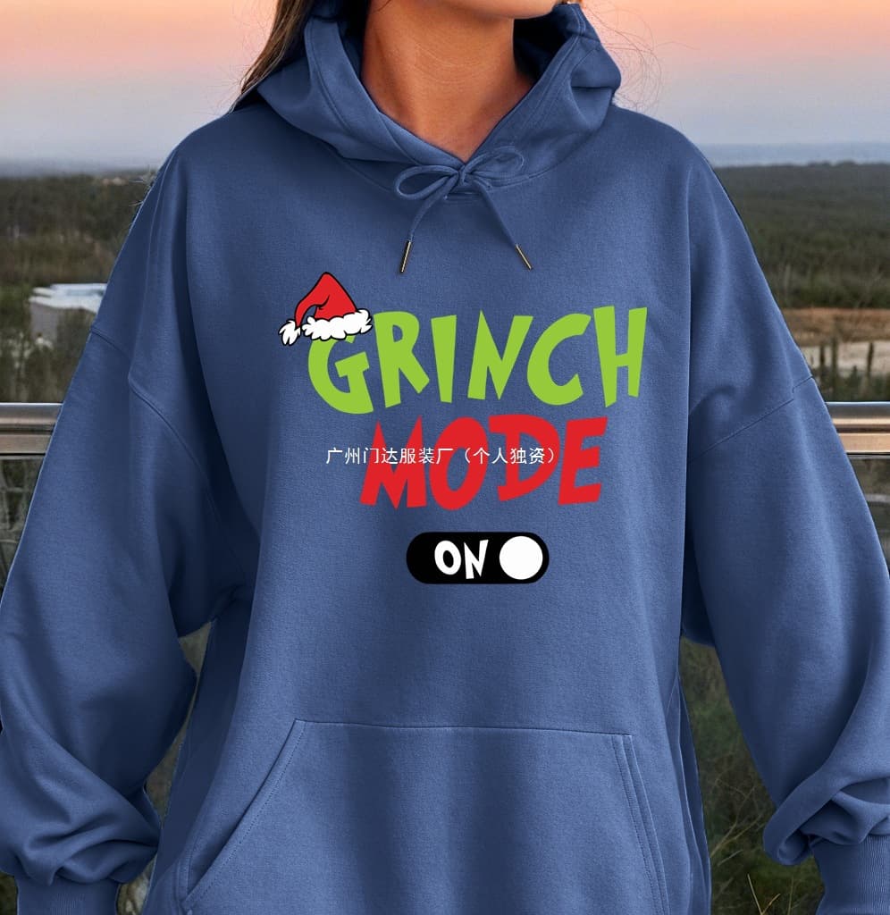 Green -haired monster hoodie shirt women's monster Jie Model Model Model Coped Holders Warm Wool Bloge Line Women 3