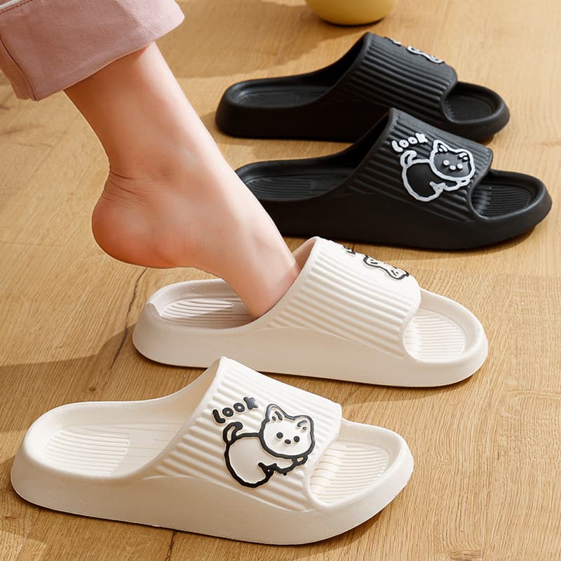 (Wholesale), non-slip ultra-soft women's slippers, men's home sandals for bathroom, antibacterial treatment 4