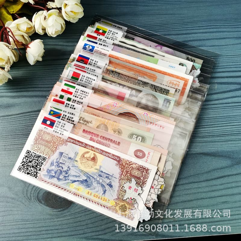 World Currency Foreign Coins 28 Country 52 foreign currency gift collection Learn real banknote banknotes 3