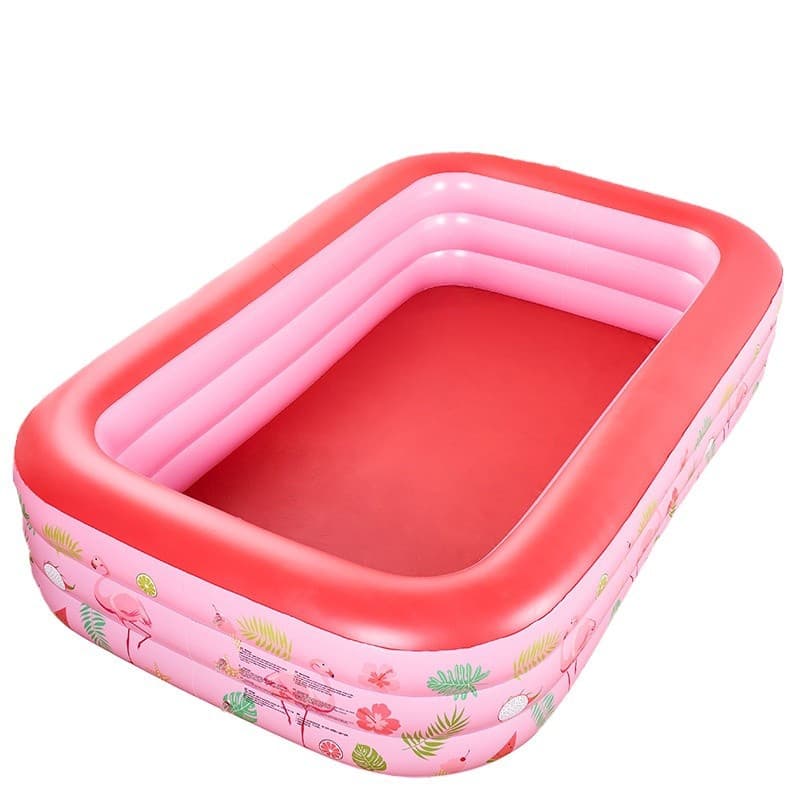 Inflatable small travel swimming pool for adults, storage system play in water, dolphin 5