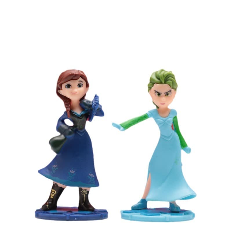 Frozen series Elsa Anna Olaf character doll model cake decoration ornaments collection hand-made gift 5