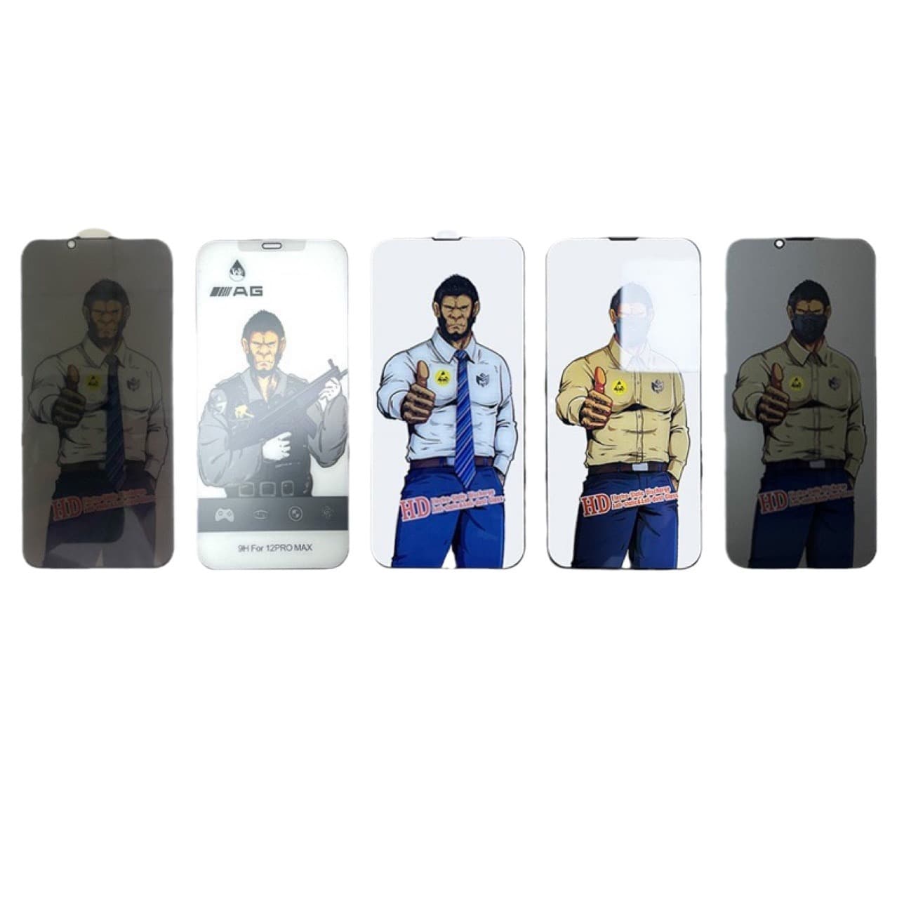 Gorilla tempered film is suitable for Apple 15 anti-peep iPhone 14 frosted anti-fingerprint 13 dustproof net 12 glass film 5