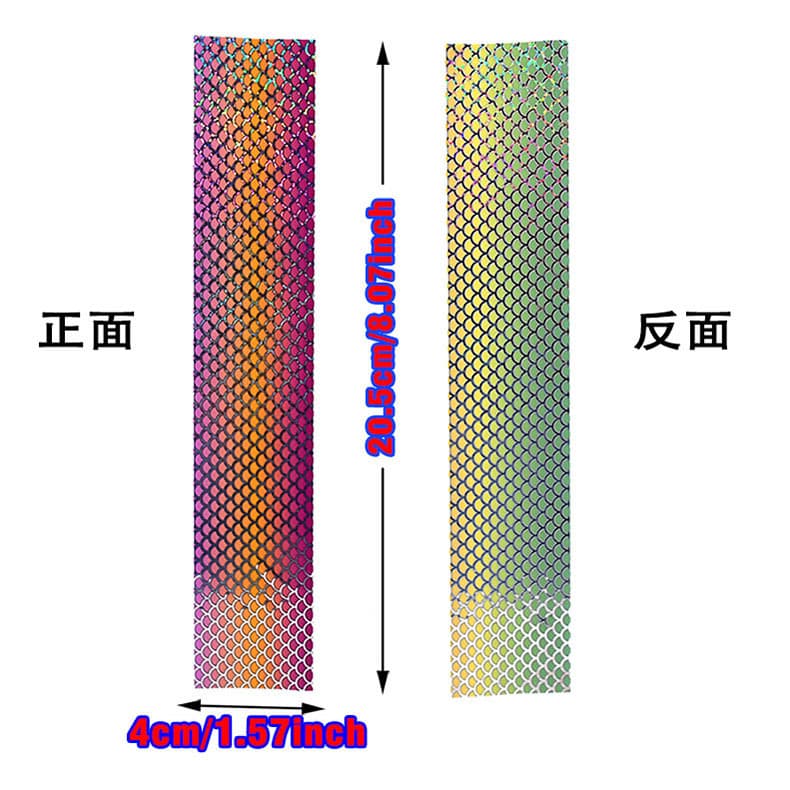 4x20cm Fishing Lure DIY Fish Scale Film Non-Stick Material 4