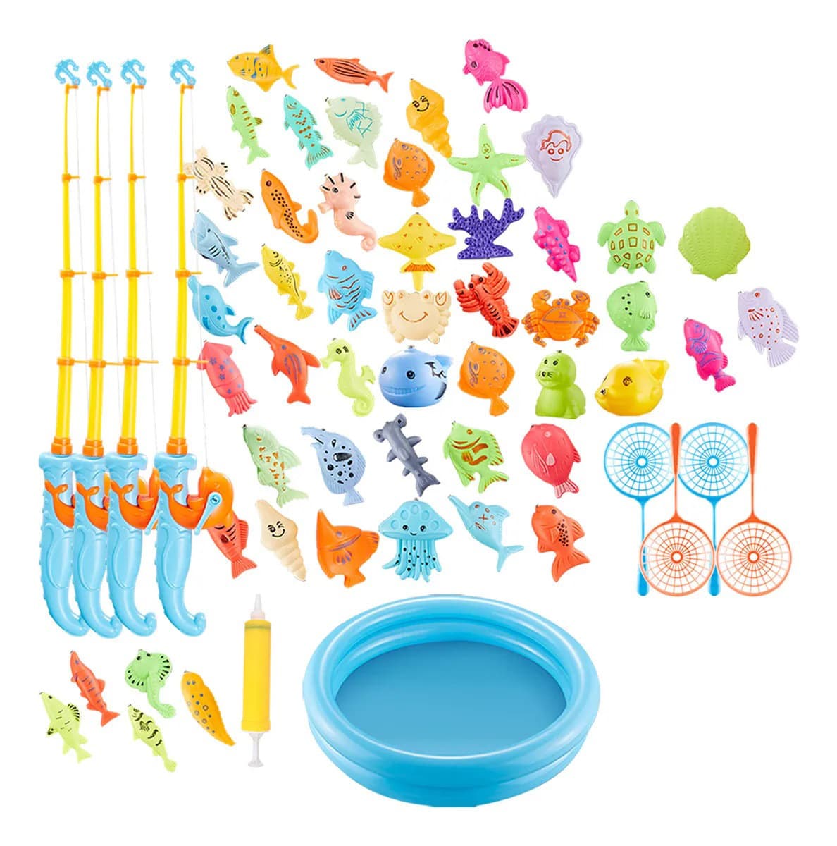(Wholesale), children's fishes with accessories for fishing 5