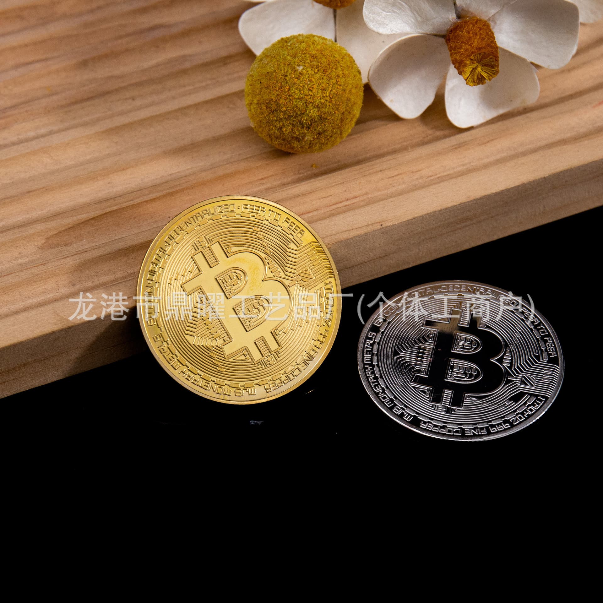 Bitcoin Bitcoin Gold and Silver Commemorative Coin Customized Metal Decision Coin Lucky Coin Virtual Coin Cross-border Trade 3