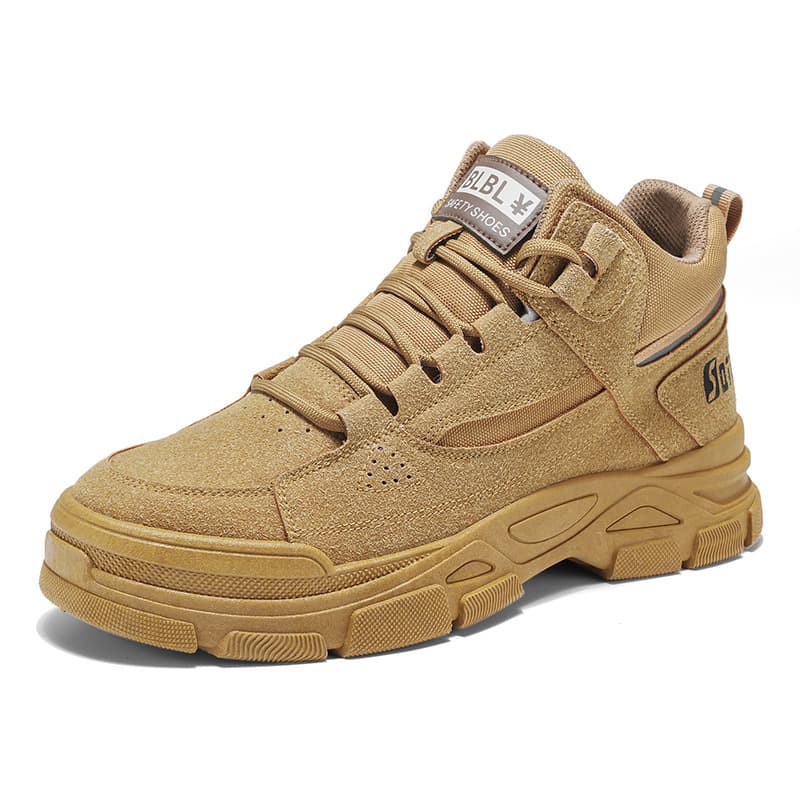 Spring men's shoes new style breathable high-top Martin boots men's versatile non-slip wear-resistant outdoor work shoes labor protection shoes for men 5