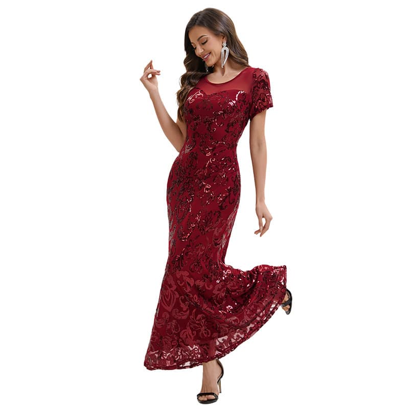 (Cross-border trading), retro long skirt, evening dress, European style, graduation party, food bag 3