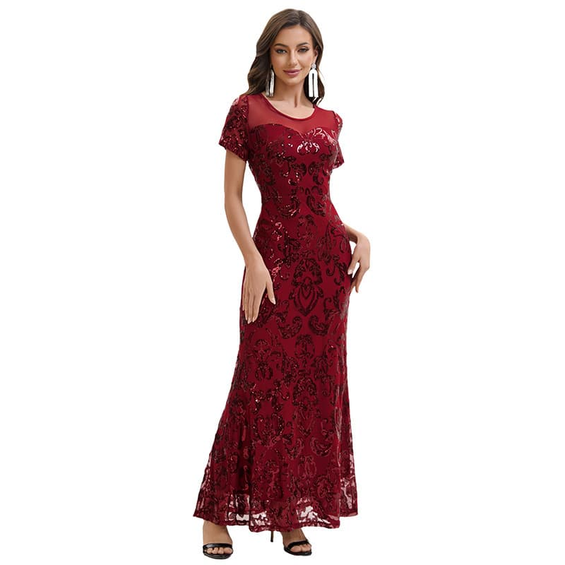 (Cross-border trading), retro long skirt, evening dress, European style, graduation party, food bag 5