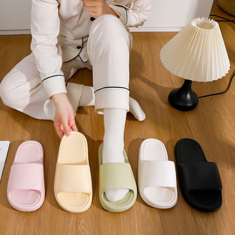 Ultra-soft men's slippers for men and women, home indoor non-slip women's slippers for bathroom 4