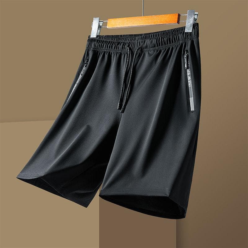 Men's silk summer quick dry breathable shorts for leisure, plus size