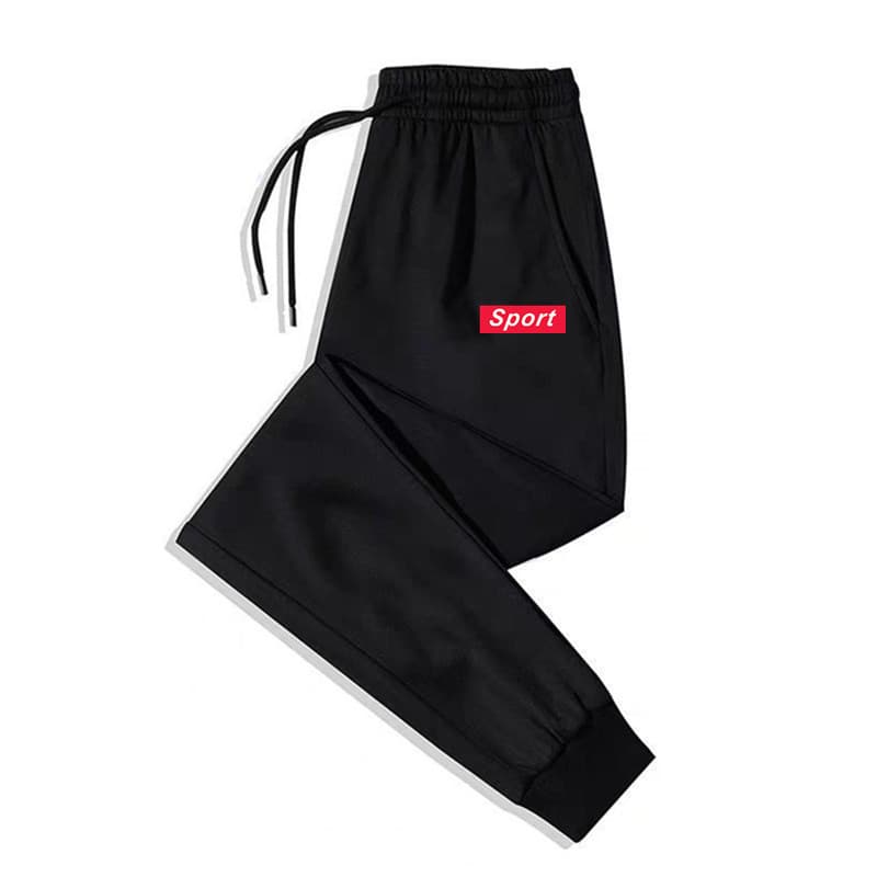Demi-season warm black trousers, oversize 5