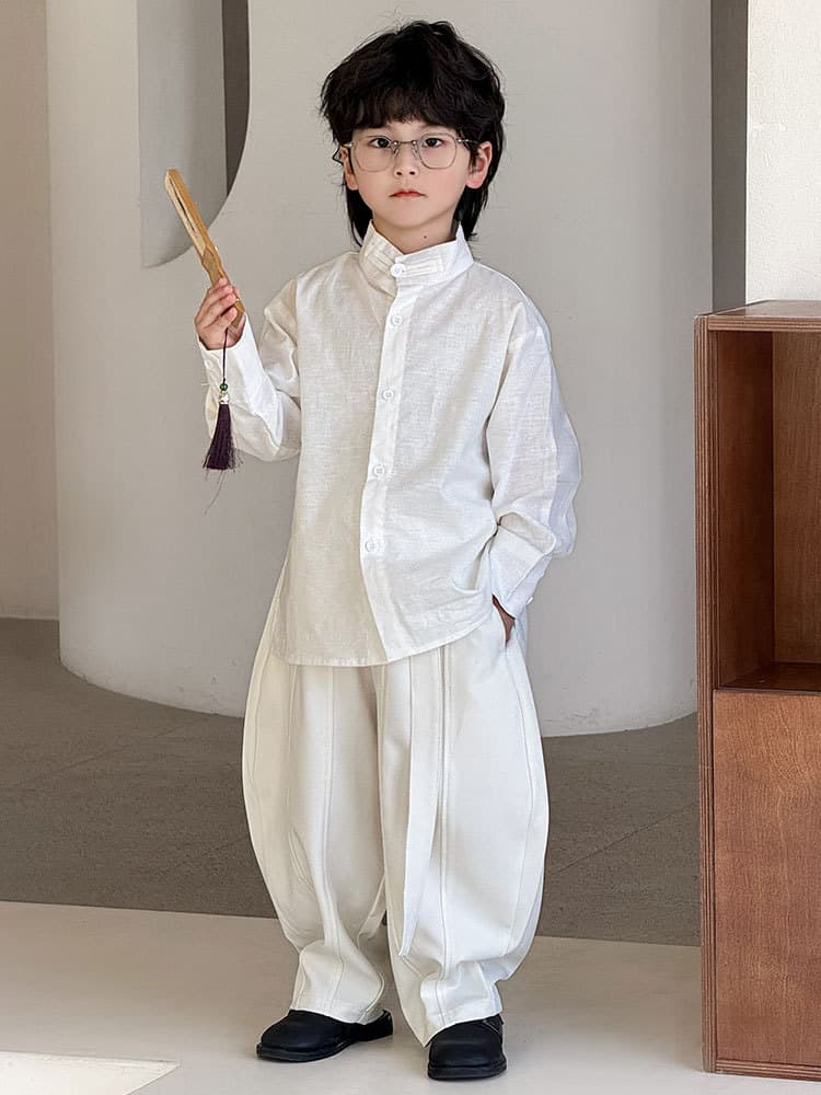Flower boy costume, spring classic suit, children's wedding dress, Hanfu, trend of season, with embroidery 5