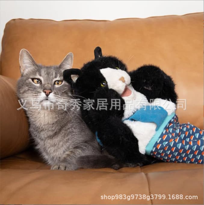 New cross-border Cats Hand Puppets Plush Animal Toys 4