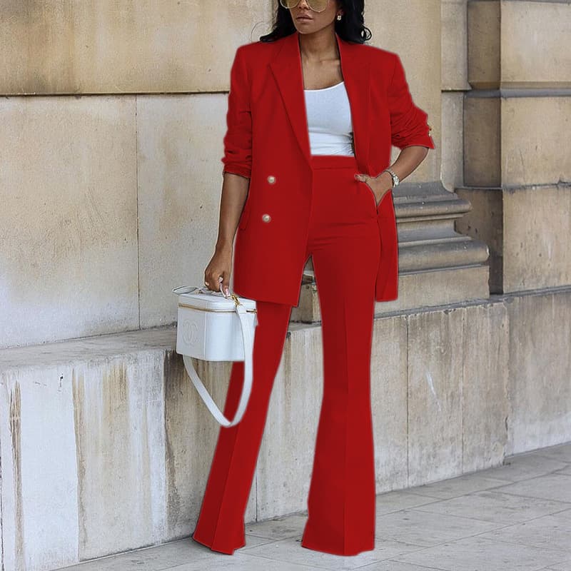 Demi-season solid trousers for leisure, sports suit, set, Amazon, plus size 3
