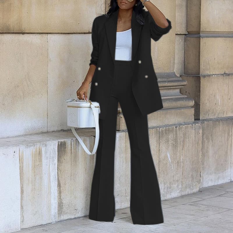 Demi-season solid trousers for leisure, sports suit, set, Amazon, plus size 4