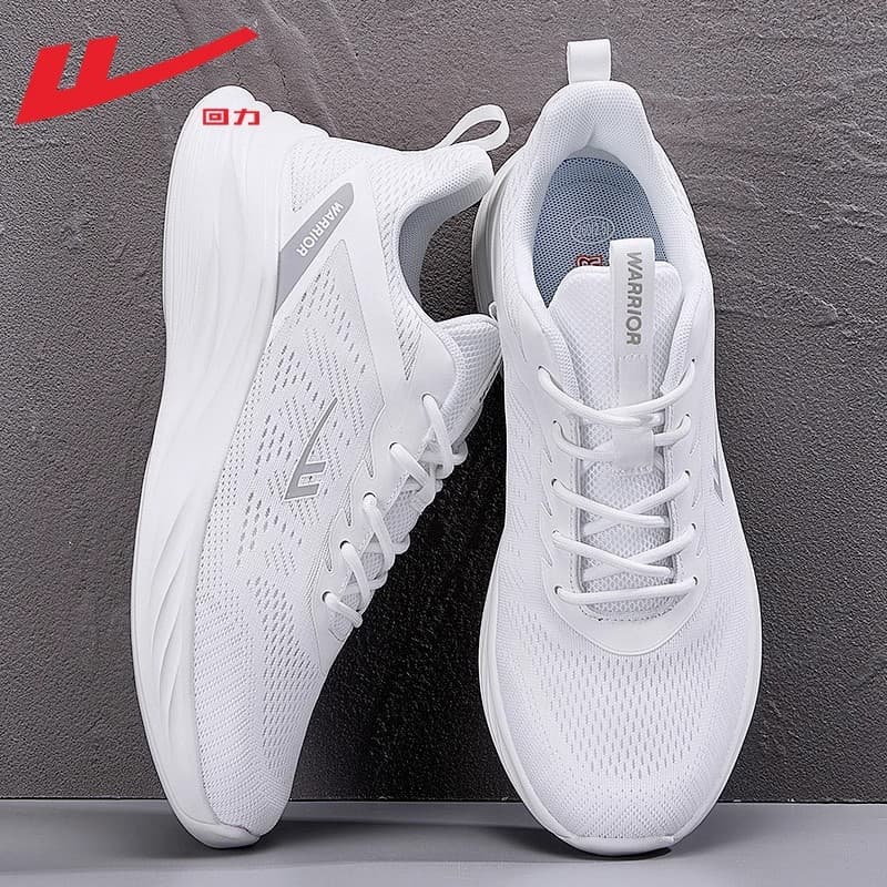 Warrior, lightweight shock-absorbing sports mesh breathable running sneakers, Collection Year 2026, soft sole 4