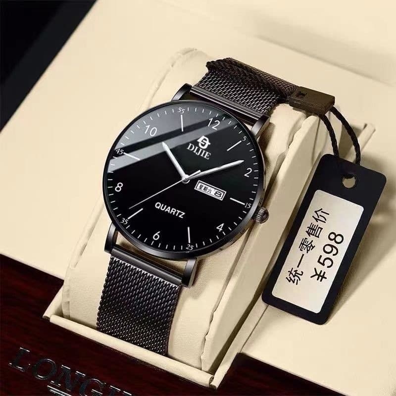 Trend quartz watches, fashionable calendar, men's watch, Korean style
