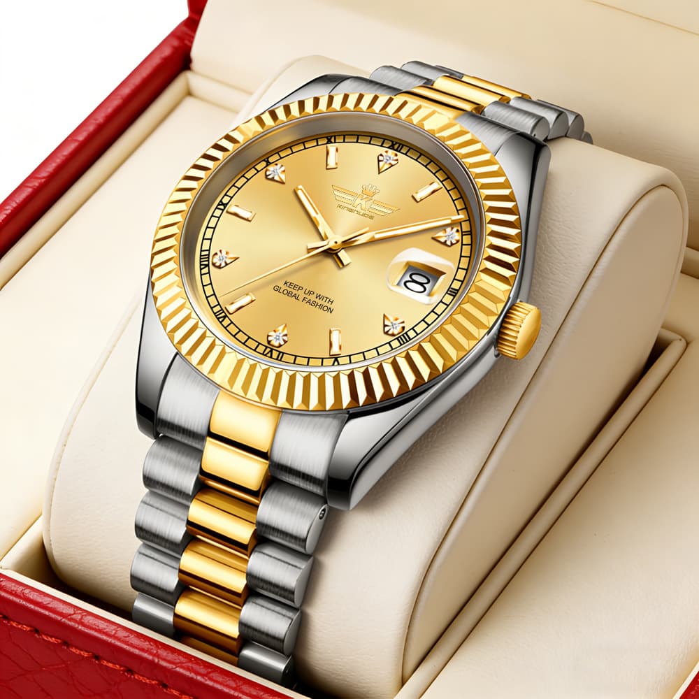 (Cross-border trading), elegant steel belt, calendar, waterproof watch 2