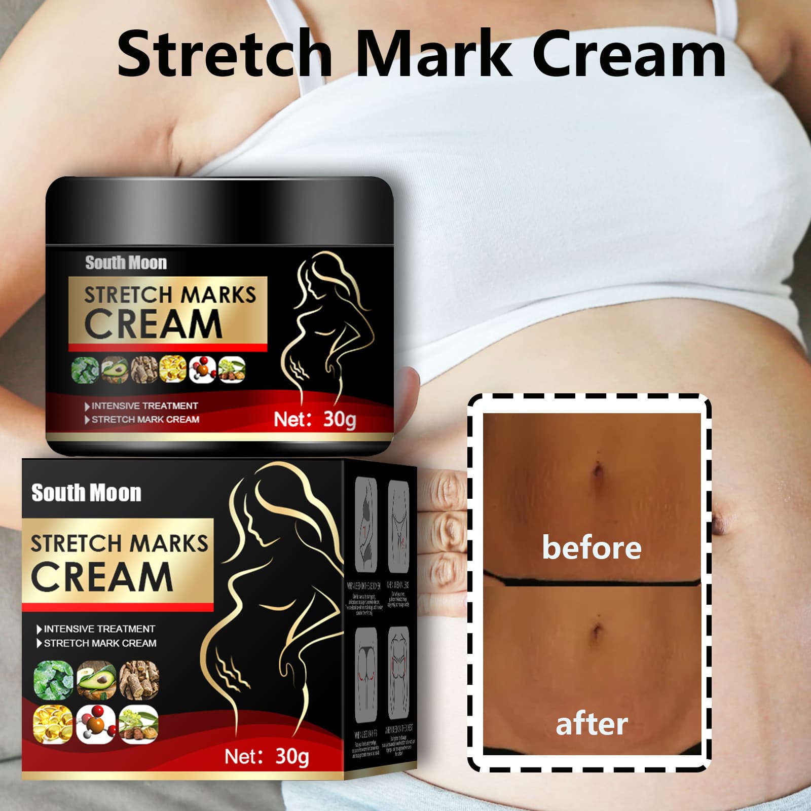 Smoothing postpartum brightening cream, anti-wrinkle