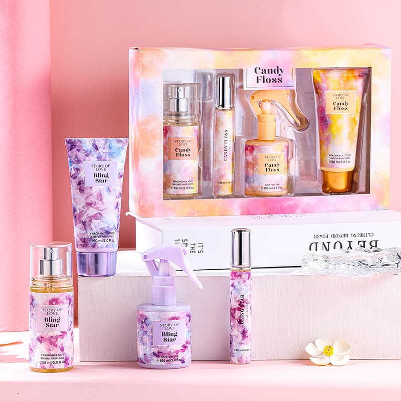 Perfume, body cream, set for men and women, spray strongly flavoured full body, 4 piece set, long-term effect 2