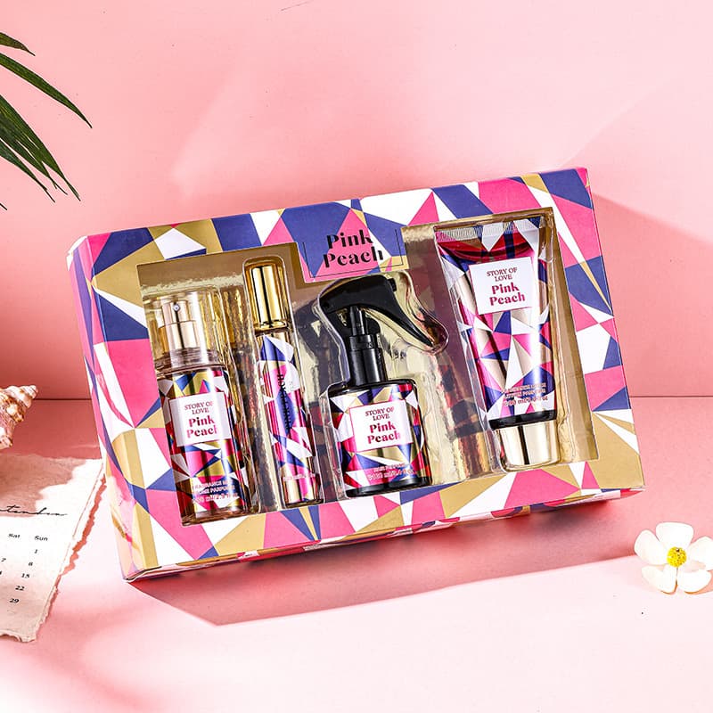 Perfume, body cream, set for men and women, spray strongly flavoured full body, 4 piece set, long-term effect 3