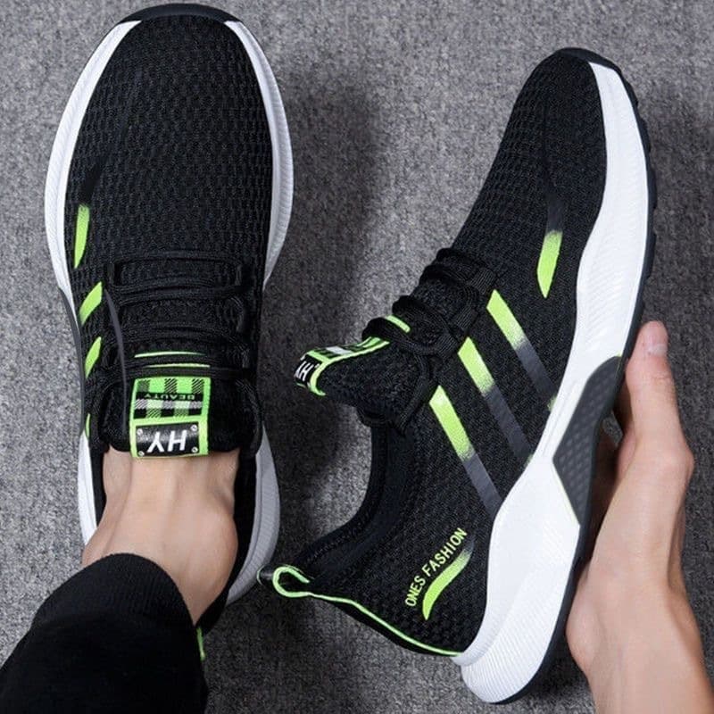 Trendy shoes new autumn breathable flying mesh internet celebrity trendy shoes Korean version men's sports casual comfortable running men's shoes 2