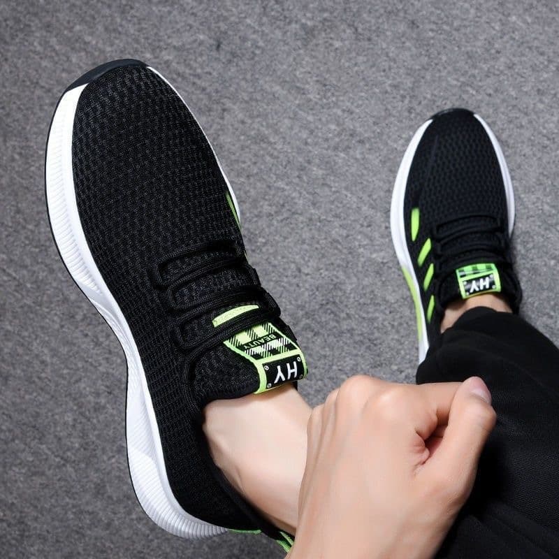 Trendy shoes new autumn breathable flying mesh internet celebrity trendy shoes Korean version men's sports casual comfortable running men's shoes 3