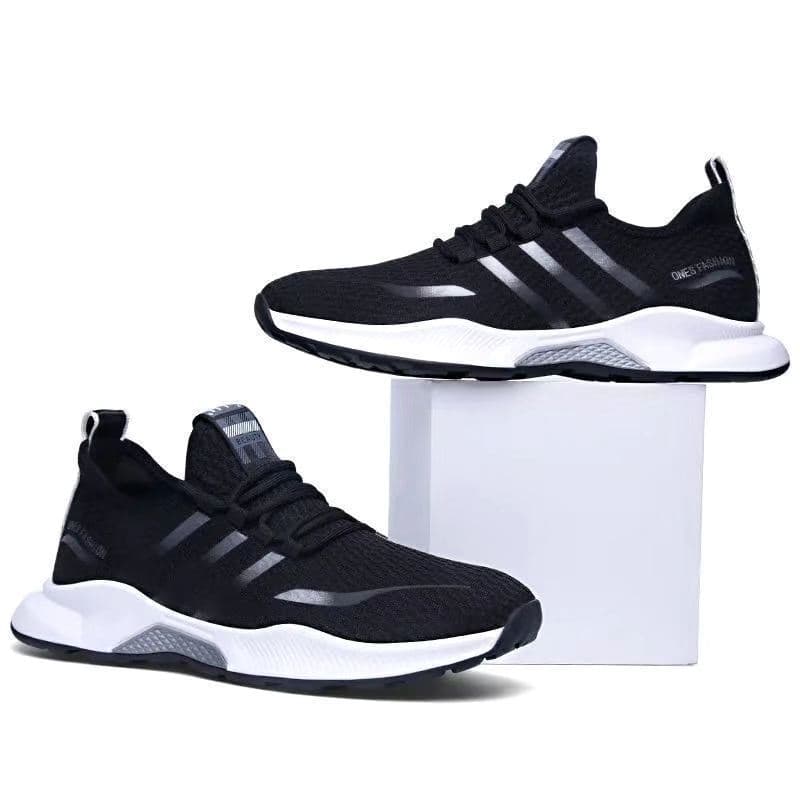 Trendy shoes new autumn breathable flying mesh internet celebrity trendy shoes Korean version men's sports casual comfortable running men's shoes 4
