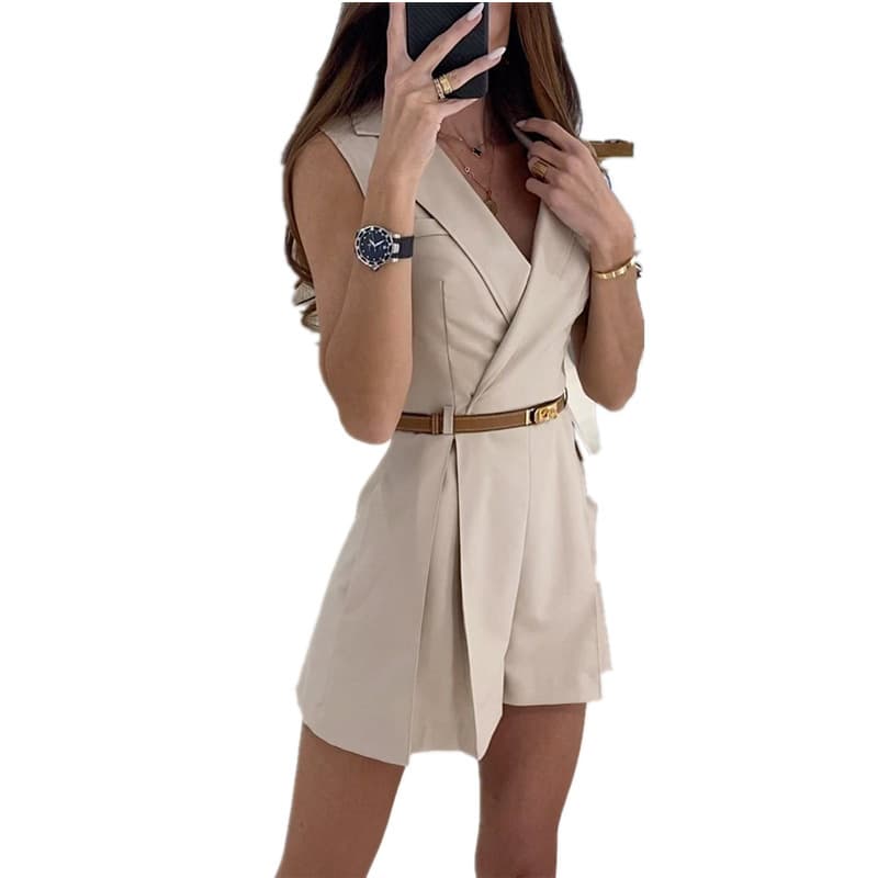 Fashionable fitted suit, shorts, trousers, Amazon, city style, loose straight fit 5