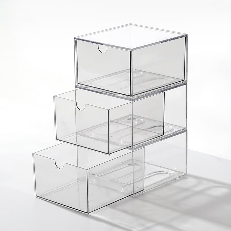 Desktop drawer storage transparent acrylic free combination drawer box office countertop stationery dustproof finishing box