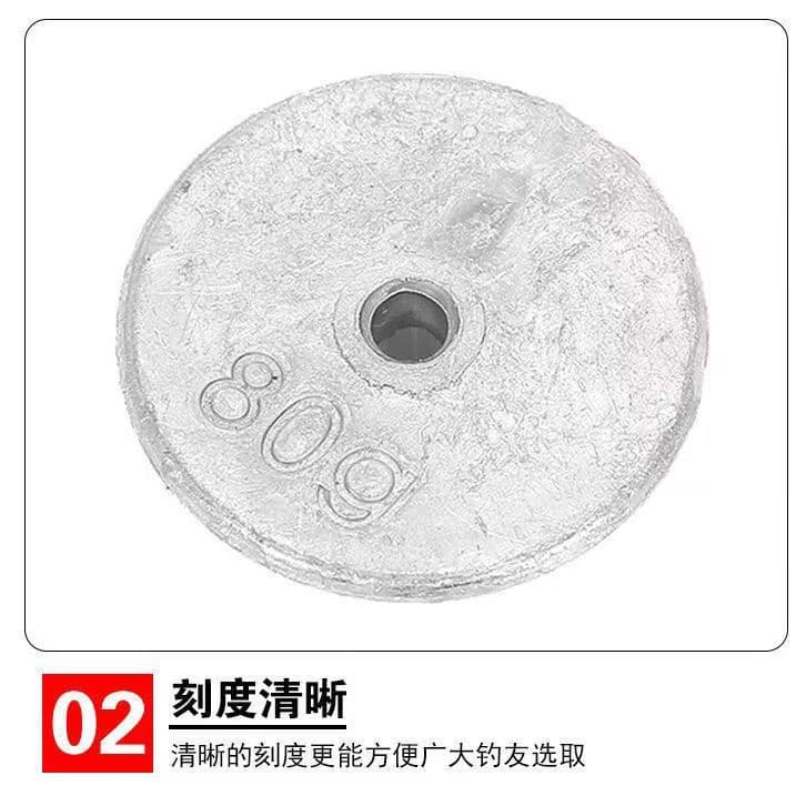 Flap hook finished fishing sea pole bean cake long-range lead pendant round square bait fishing gear set replica fishing gear 3