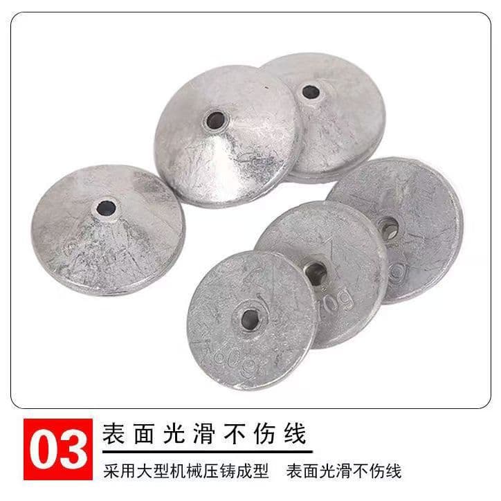 Flap hook finished fishing sea pole bean cake long-range lead pendant round square bait fishing gear set replica fishing gear 4